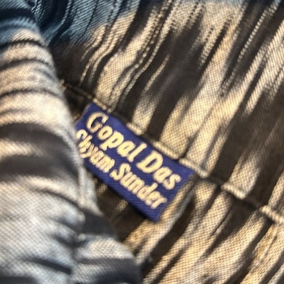 Gopal Das Shyam Sunder Black and White Ikat Pattern Full Maxi Skirt Gypsy Boho - Picture 9 of 9